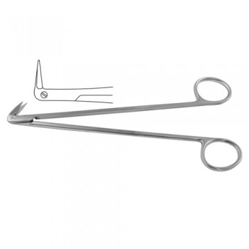 Diethrich-Potts Vascular Scissor Angled 90° - Ultra Delicate Blade Stainless Steel, 18 cm - 7"